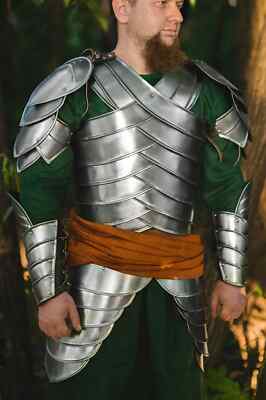 Second Age Elves Full Suit Of Armor - LARP ARMOR - Cuirass/Pair of Bracers/Leg