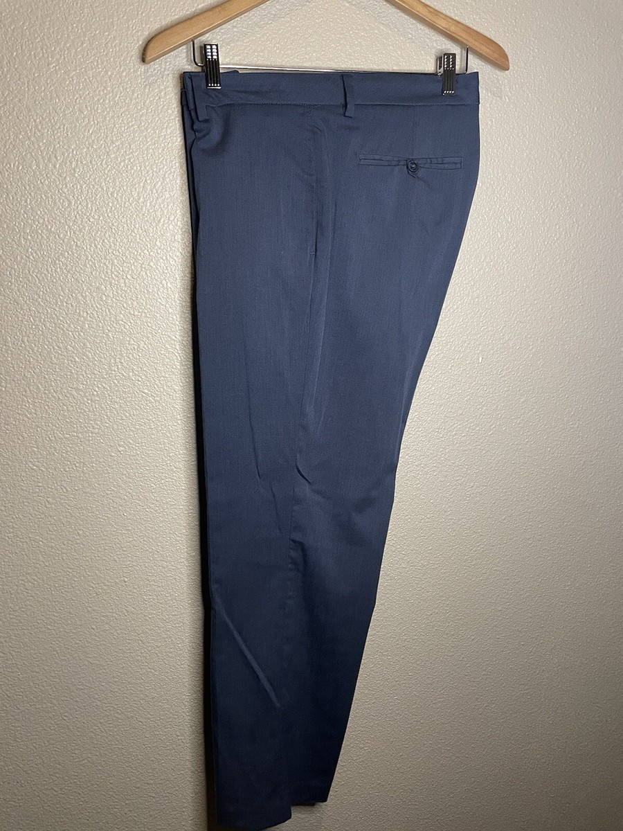 Van Heusen Mens Blue Flex Slim Fit Slacks Size 36x30