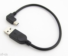 100pcs Right Angle 90 Degreee Mini 5pin Male to USB 2.0 Male Data Charge Cable