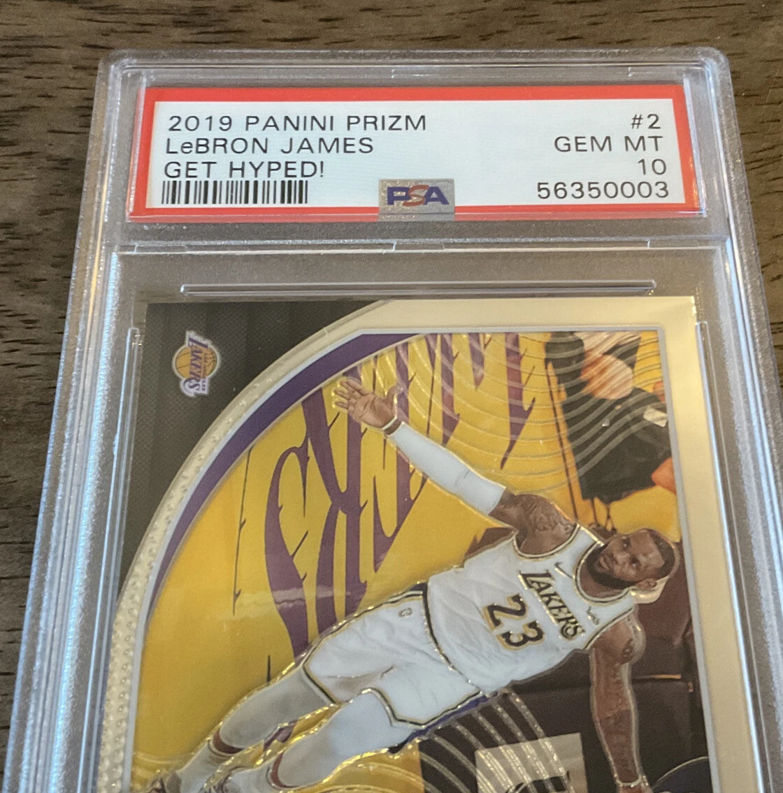 LeBron James 2019 Panini Prizm #2 Get Hyped! PSA 10 GEM MINT