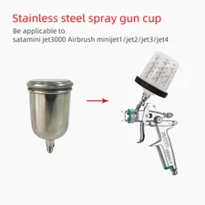 Spray Gun Cup Pot for SATA mini jet3000B Jet1/2/3/4 400cc Stainless Steel Tank