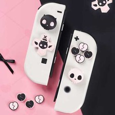 GeekShare D-Pad Button Caps Thumb Grip Kits for Nintendo Switch/SwitchOLED Skull