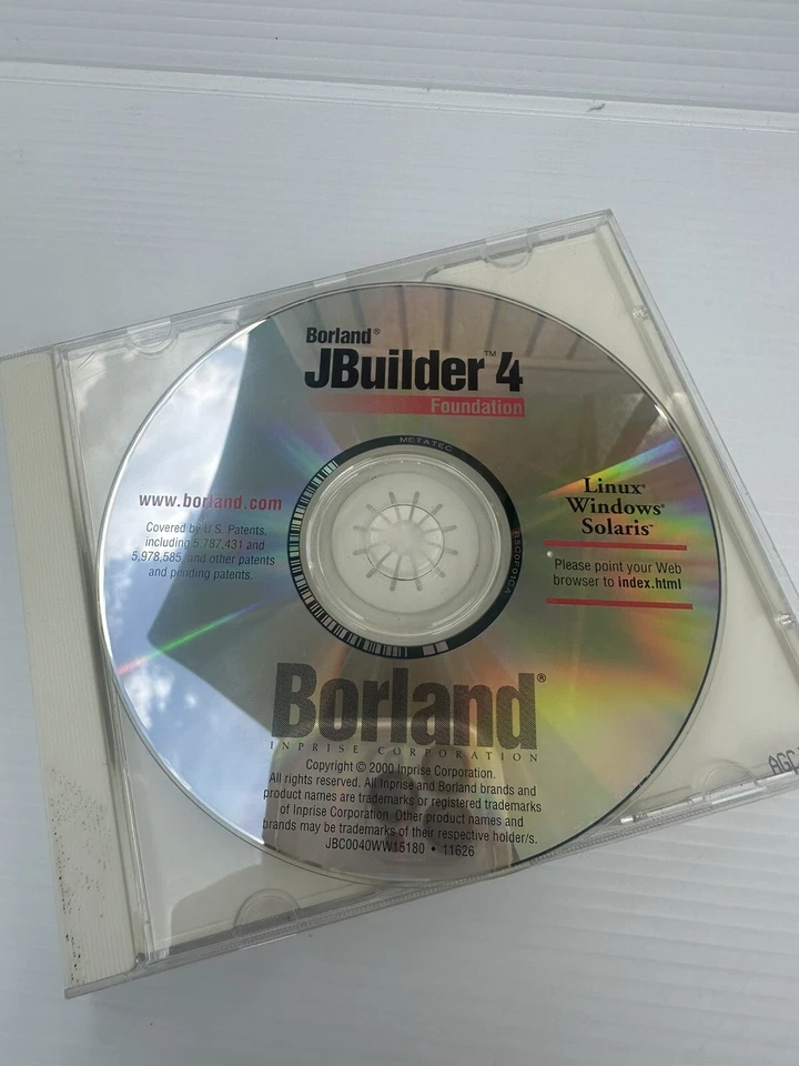 Borland JBuilder 4 Foundation For Windows, Linux & Solaris Cd  Software - Image 2 of 3