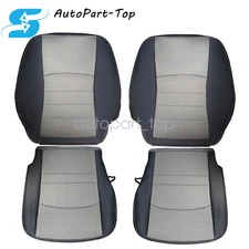 Fits 2009-12 Dodge Ram 1500 2500 Driver & Passenger Bottom & Top Seat Cover