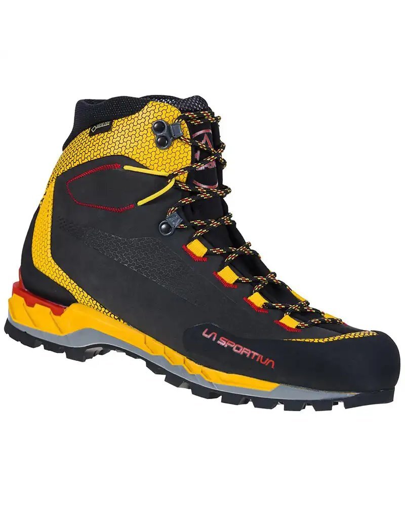 - La Sportiva Trango Tech Leather GTX Gore-Tex Scarponi Alpinismo Uomo, Black/Ye