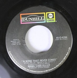 Pop 45 Mama Cass Elliot - A Song That Never Comes / Don'T ...