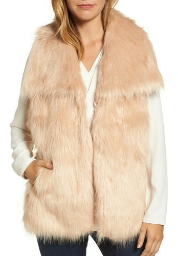 $180 NWT VIA SPIGA SzL FAUX FUR VEST 