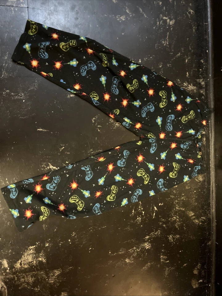 2 pares de pijamas pantalones Hanes para niños L (10-12) con franelas azul marino antiguas L (10-12) Foto 4 de 4