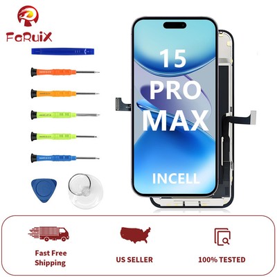For iPhone 15 Pro Max Screen Replacement LCD Digitizer Display 3D Touch /Tools