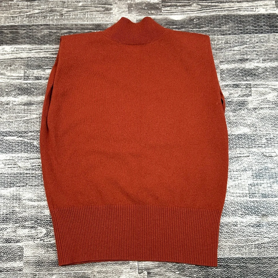 Banana Republic Womens size XS Franca 100% Cashmere Padded Shoulder Top Sweater - Image 4 of 4