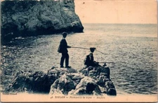 *46156 cpa Toulon - Pêcheurs à la Ligne