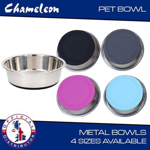 Pet Bowl Dog Puppy Metal Feeding Food Water Stainless Steel Bowl Dish Animal