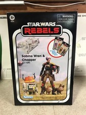 Star Wars Rebels 3.75  Vintage Collection NIB - Sabine Wren & Chopper C1-10P