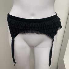 Black Lace Garter Belt - Adjustable Size