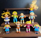 Lot of  9 Pieces Of Vintage Cabbage Patch Kids Doll Mini Figures 1980’s