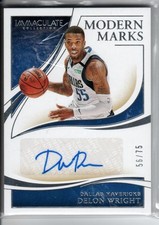 2019-20 Immaculate Collection Modern Marks AUTO #14 Delon Wright /75