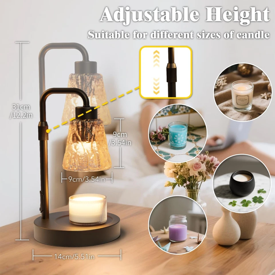 Candle Warmer Lamp with Timer. Foldable and Height adjustable. - Image 2 of 4