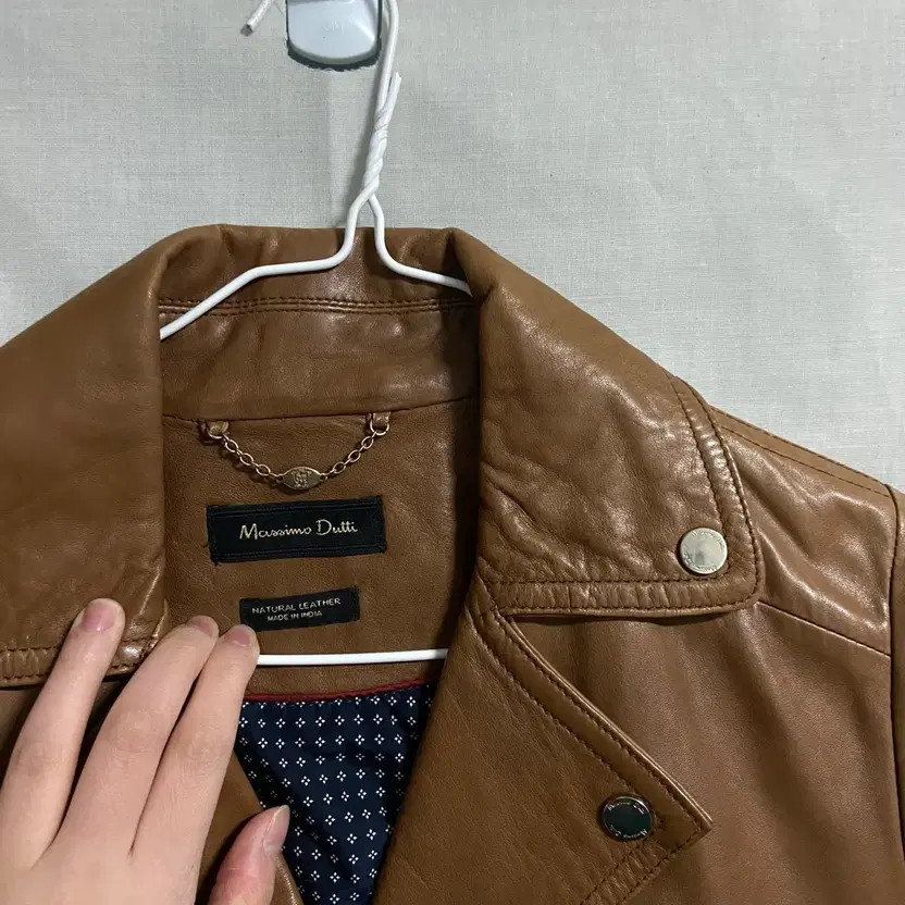 Massimo Dutti Brown Leather Jacket S thumbnail 3