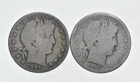 1892-1915 Lot 2 1905 1898-S Barber 90% Half Dollars - Coin Collection *948