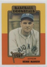1980 SSPC Baseball Immortals 1st Printing MLB Logo Heinie Manush #100 HOF 0ot5