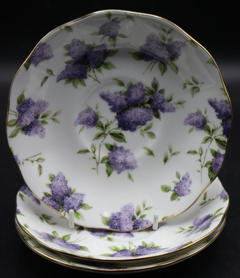 Royal Albert Lilac Lane Untertassen x 3