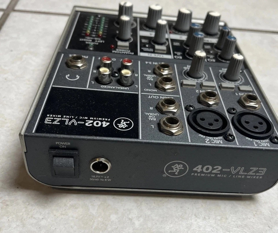 MACKIE402-VLZ3 Premium Mic / Line Mixer 4-Channel Power (No Plug Cord)part Only - Image 2 of 4
