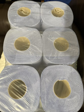 12 pcs blue roll 2 Ply Large Paper Towel Rolls Pack - More Than 500 Sheets