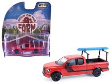 Greenlight 48110E 1/64 2015 Ford F-150 Pickup Truck with Ladder Rack