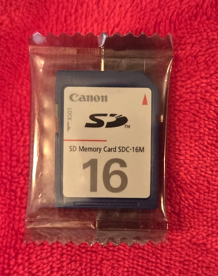 NEW Canon SD Memory Card SDC-16M 16MB Blue For Digital Camera Photography
