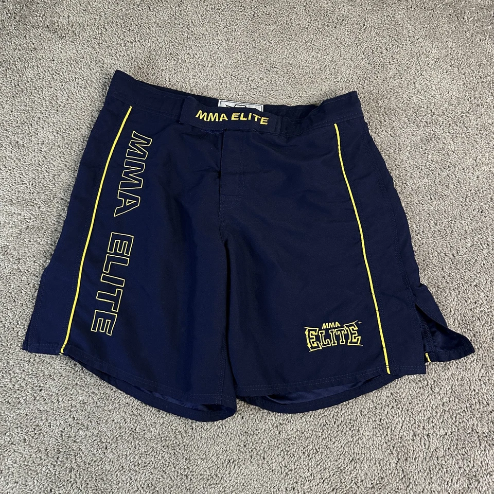 Pantalones Cortos MMA Elite Para Hombres Grandes Entrenamiento MMA Lucha Agarre Poliéster Equipo Foto 2 de 4