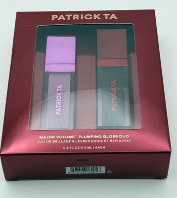 Patrick Ta Major Volume Plumping Gloss Duo - Headliner & Main Stage Lot of 2 NIB