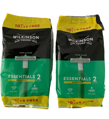30 Wilkinson Sword Extra Essential 2 Sensitive Nassrasierer Rasierer 2 x 10+5