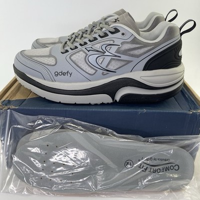 Gravity Defyer GDefy Ion Comfort Fit Gray Shoes Sneakers Men s Sz 12 Med