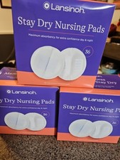 Lansinoh Stay Dry Disposable Nursing Pads, Soft and Super Absorbent Breast Pads,