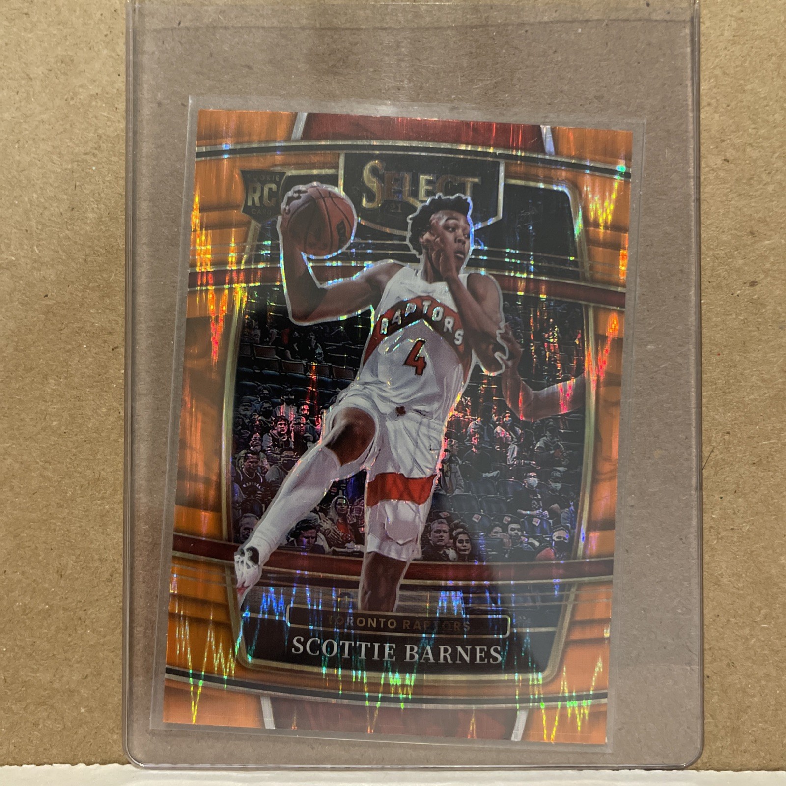 2021-22 Panini Select - Concourse Scottie Barnes #74 Orange Flash Prizm (RC)