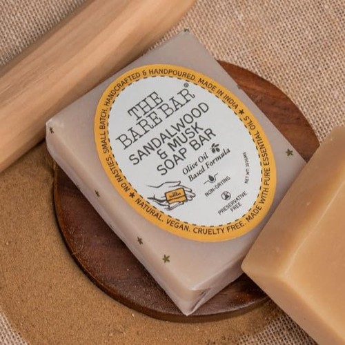 The Bare BAR Sandelholz Und Moschus Seife Für Alle Hauttypen 100g - Bild 4 von 8