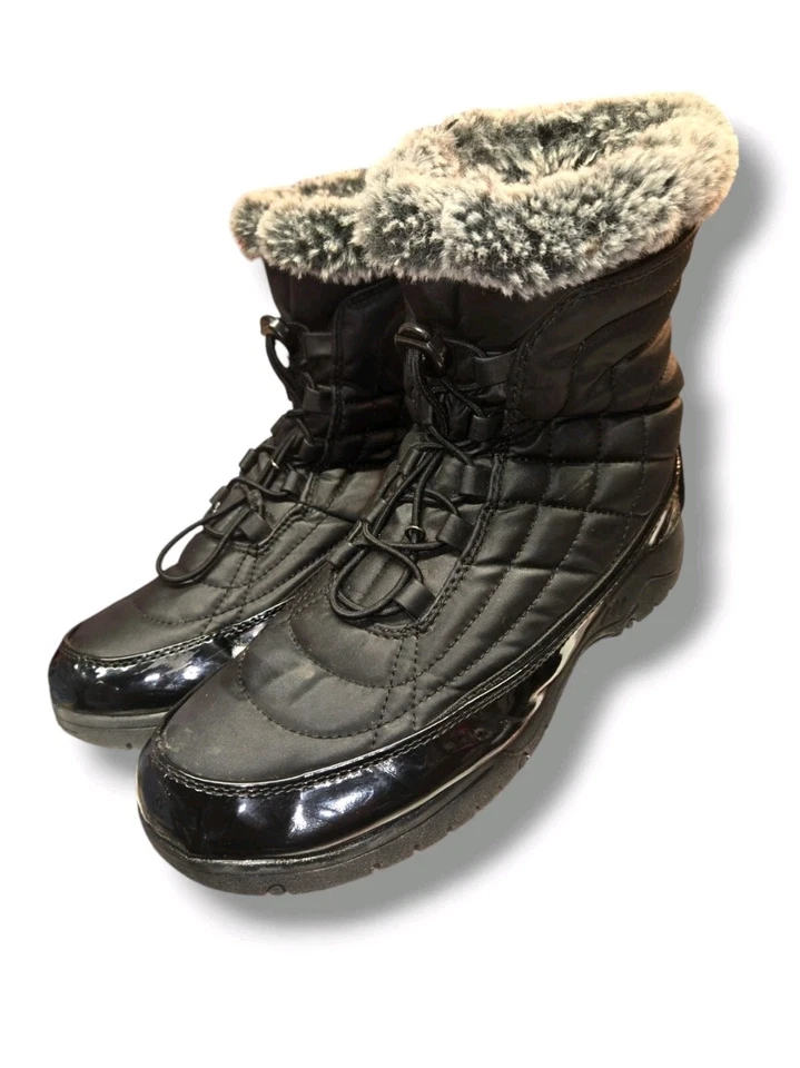 Totes Winter Boots Womens Size 8 Black - Image 2 of 4