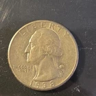 1938 Washington Silver Quarter In About Uncirculated Condition