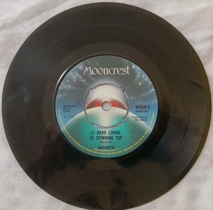 Nazareth-Bad Bad Boy Vinyl 7" EP Single.1973 Mooncrest MOON 9. - Image 2 of 4