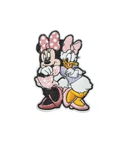 Minnie Mouse Daisy Duck Friends Patch, Iron On/Sew On