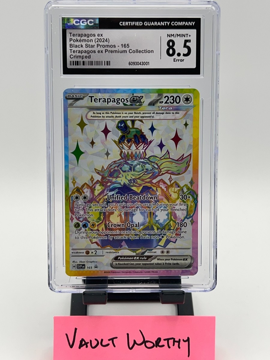 2024 Pokemon Black Star Promo #165 Terapagos EX - ❌ CRIMP ERROR