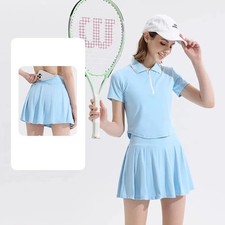 Tennis Suit Sports Tops Short Shirt Short Skirt Skirt Sets Suit Quick Dry Breath