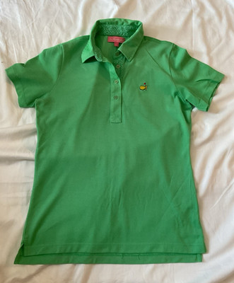 Magnolia Lane Women's Green Golf Polo Shirt M Regular Fit Pima Cotton Blend
