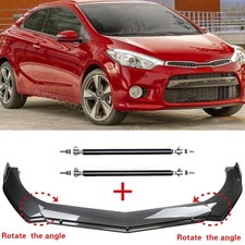 Carbon Fiber Style Car Front Bumper Lip Spoilerstrut Rods For Kia Cerato Koup Carbon Fiber Style Car Front Bumper Lip Spoilerstrut Rods For Kia Cerato Koup