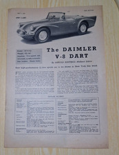 Daimler V-8 Dart - Report from The Motor 1959-4 pages