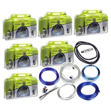 8 Gauge Amp Kit Wiring 400 Watts OFC Copper Wire Car Audio Installation Lot of 6