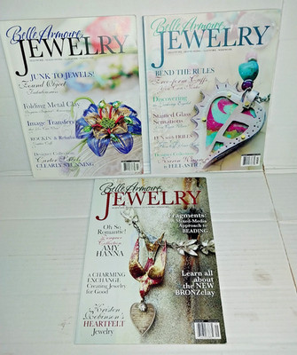 Lot 3 Belle Armoire Jewelry Magazines Summer Autumn 2008 2009 Necklace Earrings