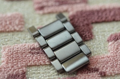 Rado Hyperchrome mens titanium/silver finish complete quarter band 18.5mm