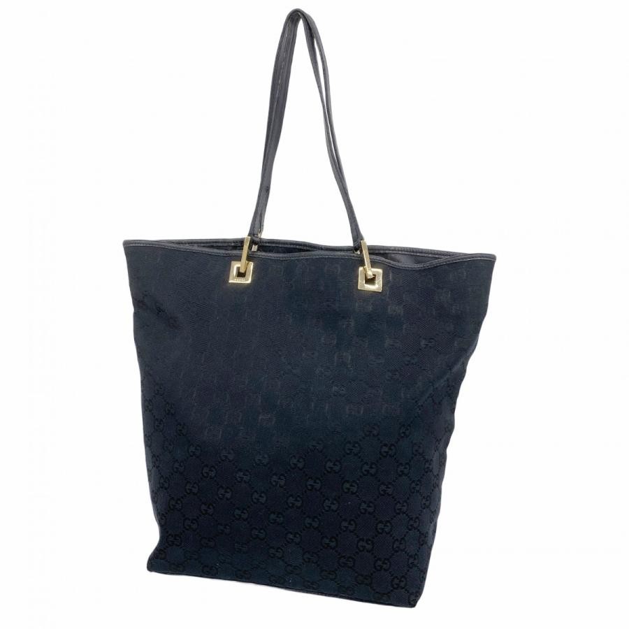 GUCCI GG Canvas Black Tote Bag 002 1098