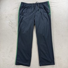 VTG Adidas Pants Mens 2XL Three Stripe Wide Leg Track Athletic Warm Up Sweatpant